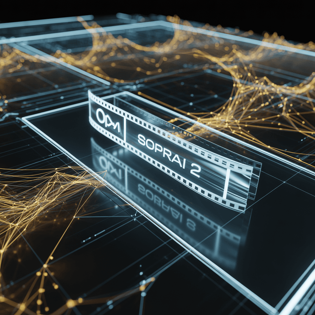 How to use Sora 2 in ChatGPT 2026: A futuristic digital interface showing AI video generation technology