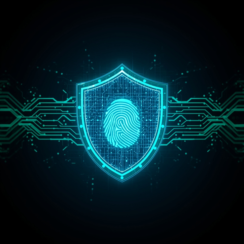 AI-driven digital shield protecting biometric identity and personal data